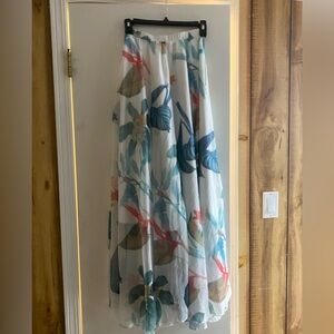 Floral Print Women's Maxi Skirt